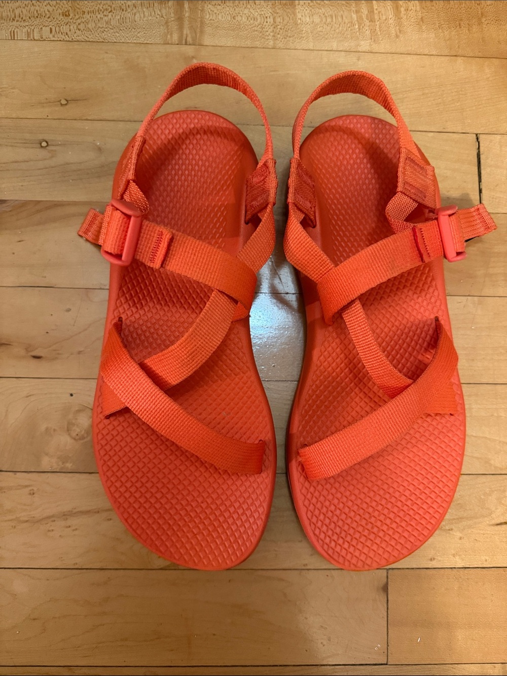 Chaco Z Cloud Sandals Women’s Size 10 Solid Orange